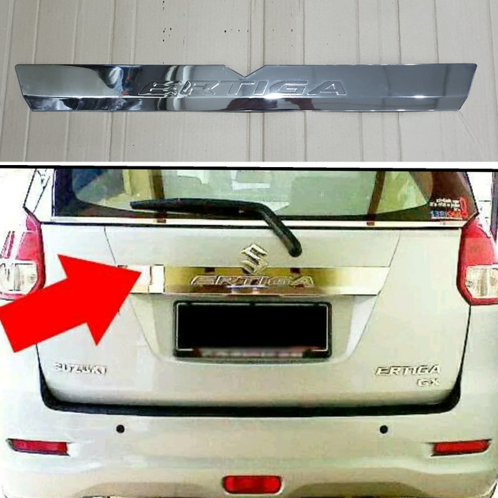 List trunklite trundlite pintu bagasi belakang mobil suzuki Ertiga lama 2011 2012 2013 2014 crome chrome