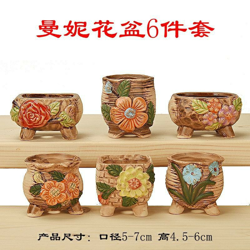 Pot keramik mini import - pot kaktus - pot sukulen - pot gerabah - pot import - pot mini