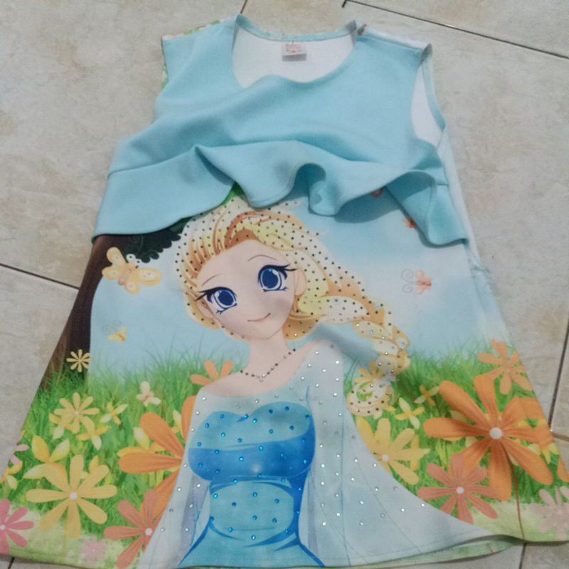 preloved dress anak frozen bagus