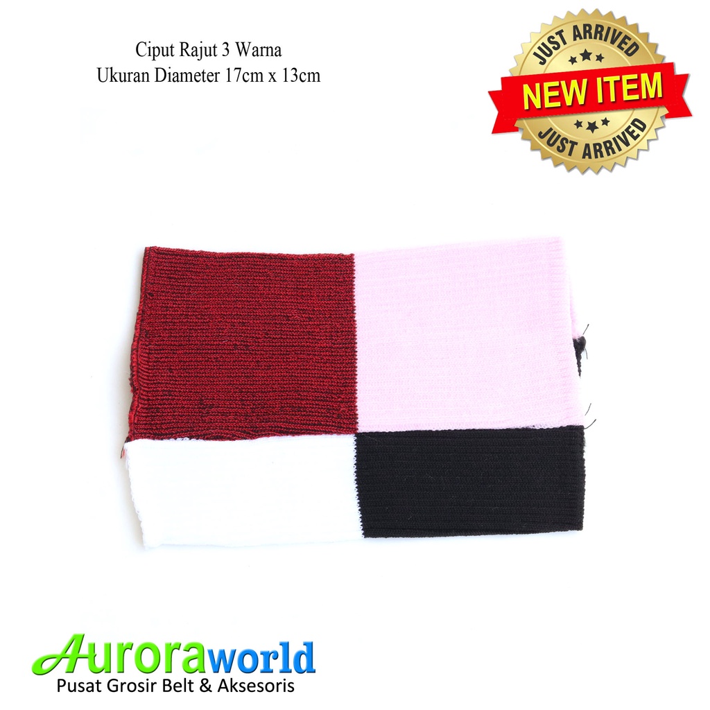 Auroraworld Ciput Rajut Premium two tone Ciput Classic dalaman jilbab inner bandana bahan Tebal