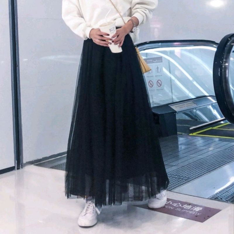 Rok Tutu Panjang Polos / Tutu Maxi Skirt