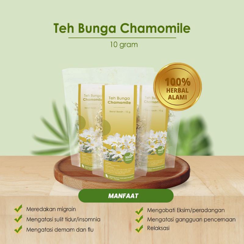 

Anti Insomnia!!!Teh Bunga Chamomile Herbal,Relaksasi Kaya Manfaat
