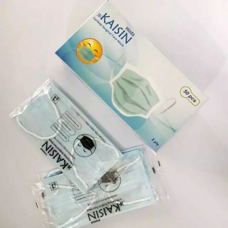 PROMO  Kaisin 3Ply Earloop Surgical Face Mask (Eceran)