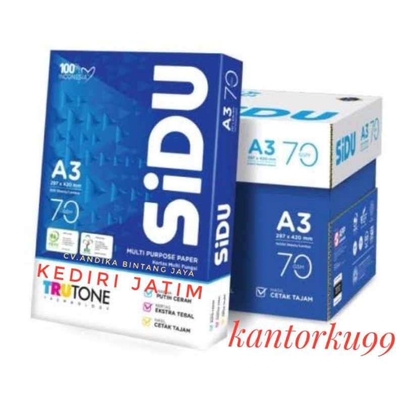 

kertas hvs sidu a3 70 gram kediri