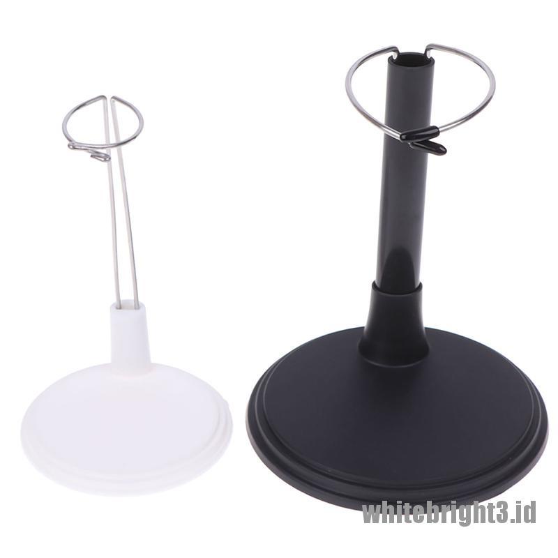 (white3) Stand Holder Boneka Bahan Metal Adjustable