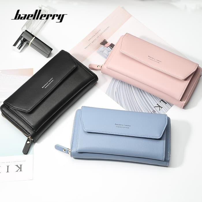 Baellerry Tas Dompet Wanita Selempang Kulit Premium | Wallet Bag