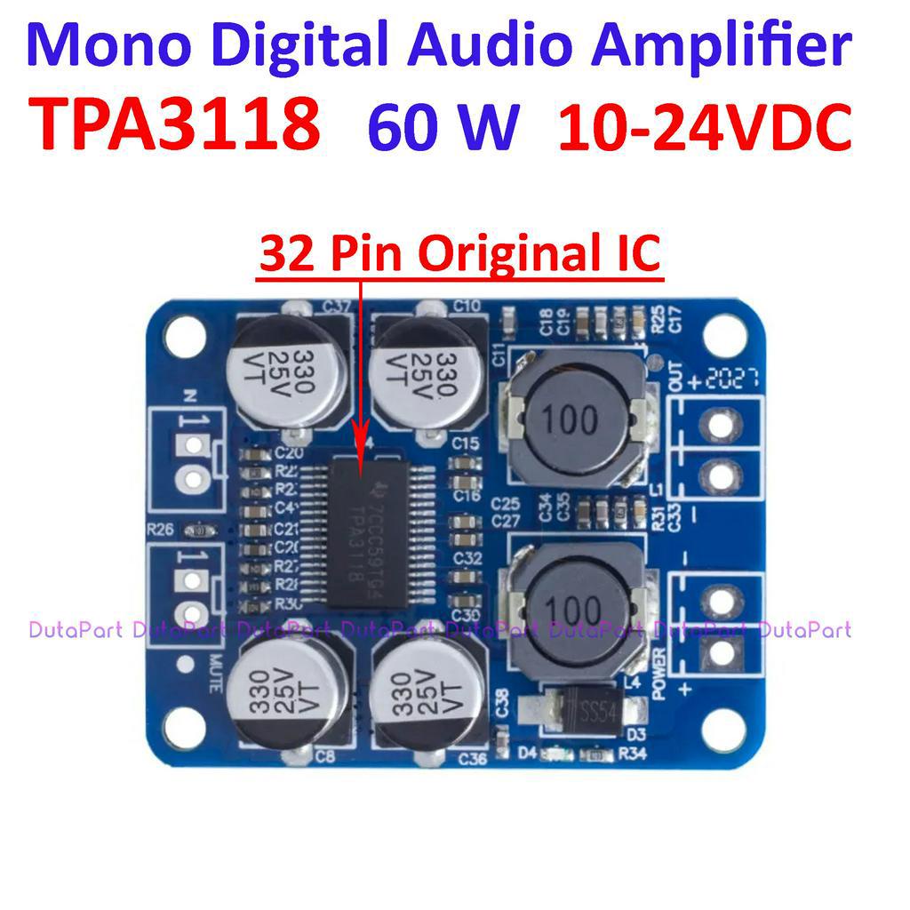 TPA3118 Class D 60Watt BTL Mono Digital Audio Power Amplifier Module