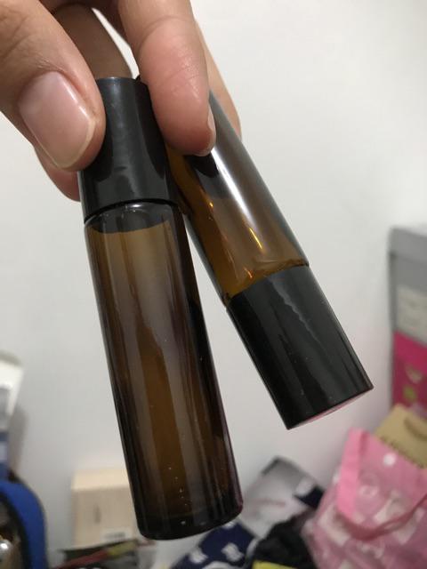 Botol Kaca Amber Roll On 10 Ml | Botol Essensial Oil Rollon Tebal | Botol Dilute Essential Oil
