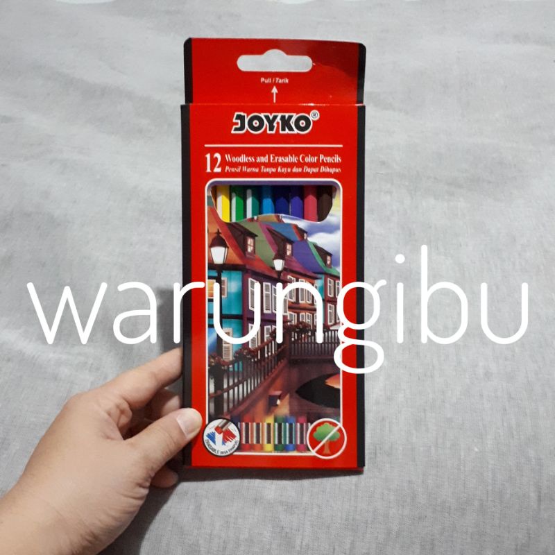 

Pensil Warna Bisa Dihapus Joyko Erasable Color Pencil