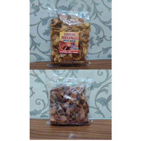 Emping Melinjo Pedas Manis Asli Kebumen Kripik Sale Pisang
