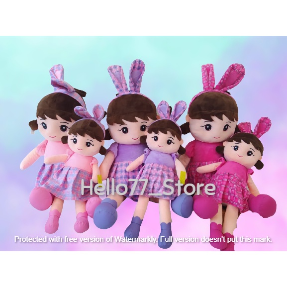 HS/Boneka Anak Perempuan Jumbo Giant Hello Metoo Meeto Pretty Girl Cewek Candy Bunny Rabbit Cute