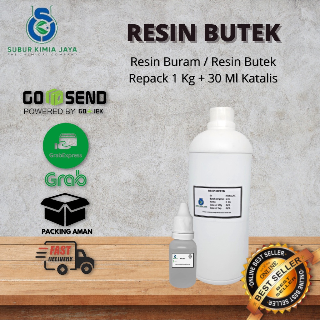 

Resin Butek 1 kg + katalis 30 ML Premium