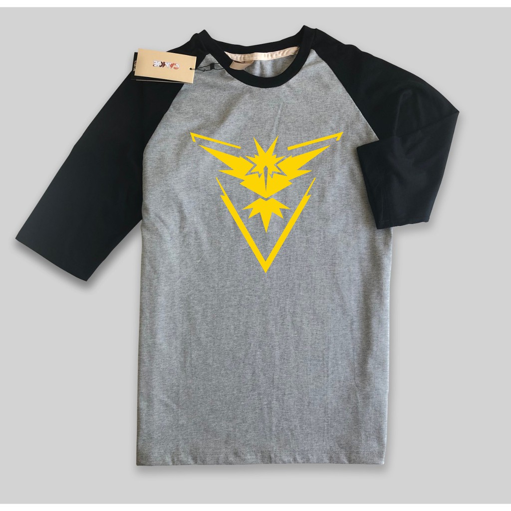 Kaos Raglan Pokemon GO Team instinct Zapdos
