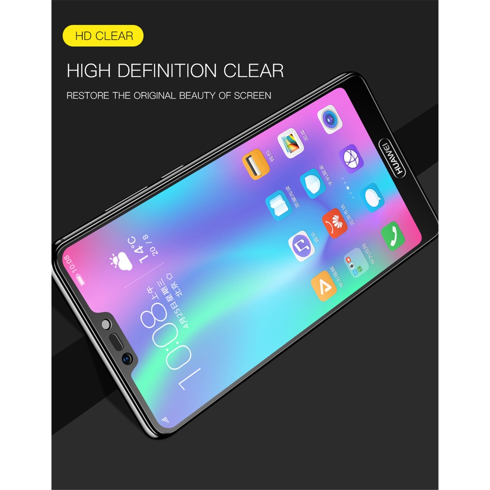 3pcs Pelindung Layar Tempered Glass Untuk Huawei P10 P20 P30 Pro Lite P40 Lite E Nova 5T P Smart S Pro Plus 2021 2019 2018 Y5P Y6P Y7P Y8P 2020