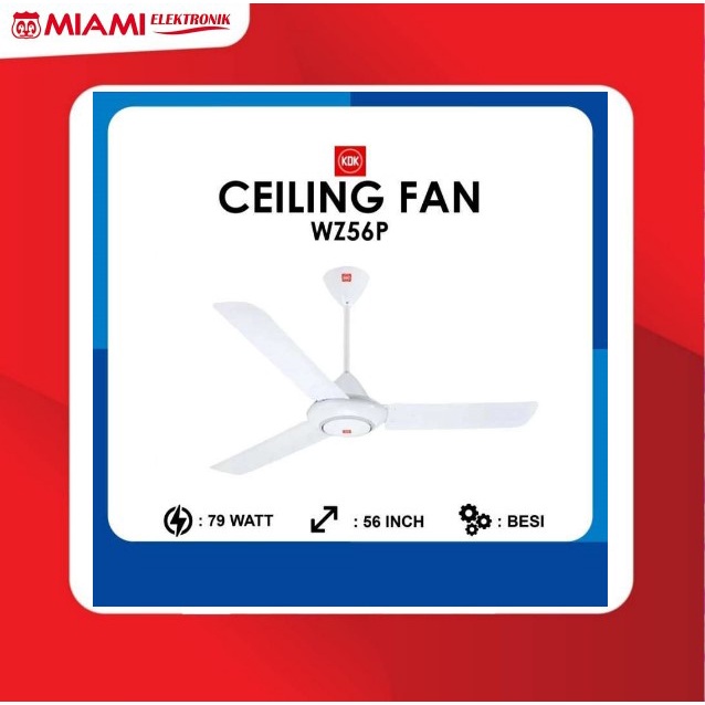 Ceiling Fan KDK WZ56 / WZ56P Kipas Baling KDK WZ 56 5speed