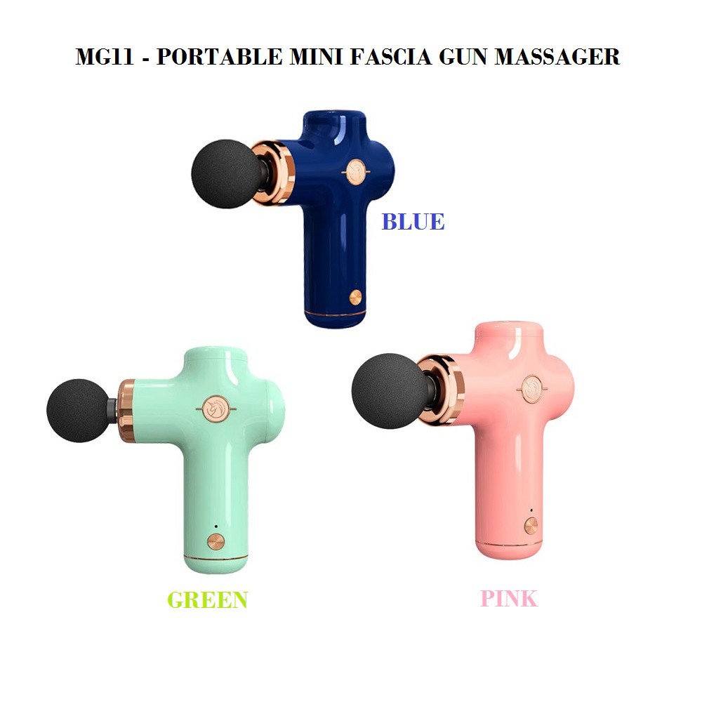 MG11 - Mini Portable Fascia Massage Gun - Alat Pijat Mini Revolusioner