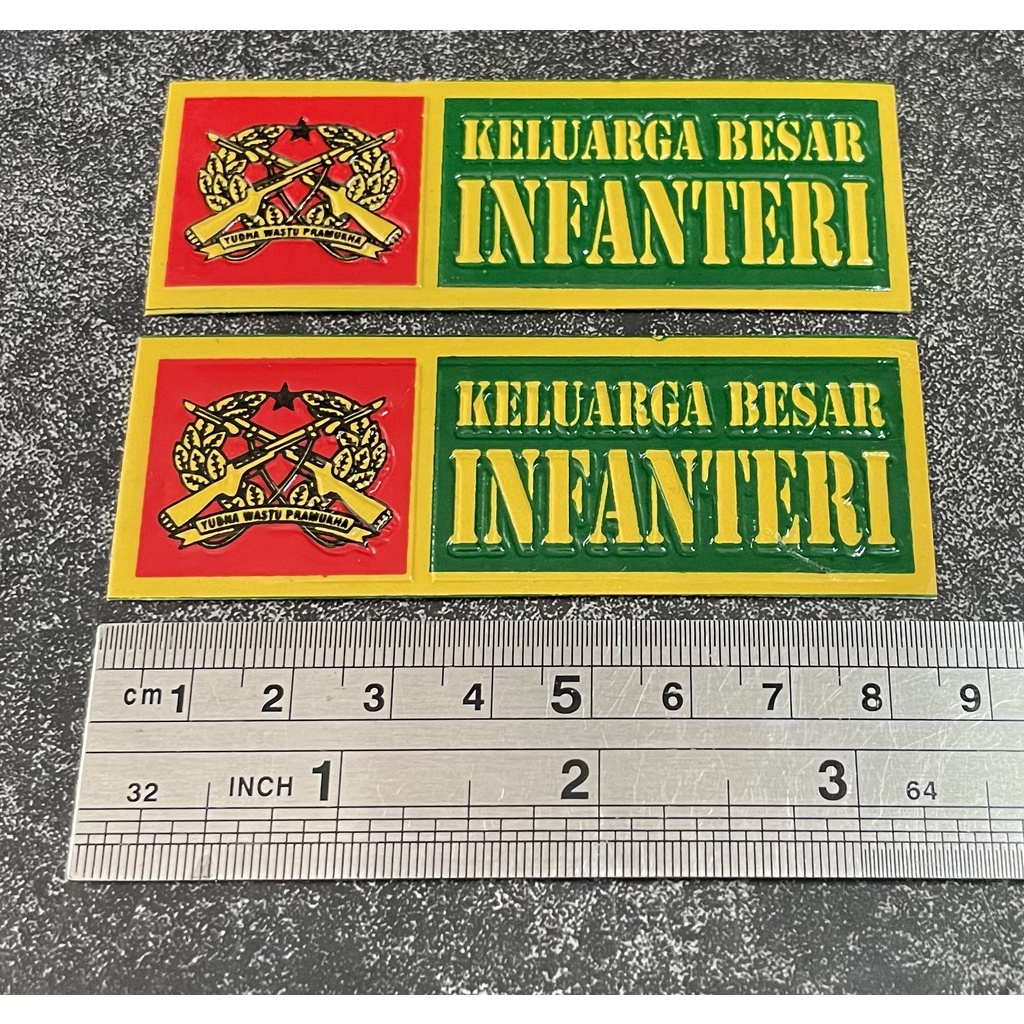 Sticker Plat Infanteri - Stiker Plat Infanteri - Stiker Infanteri Mobil - Stiker Motor Infanteri