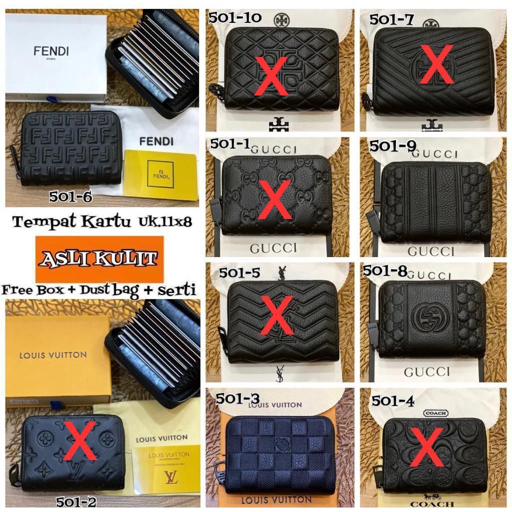 Dompet kartu card holder kulit asli kode 501