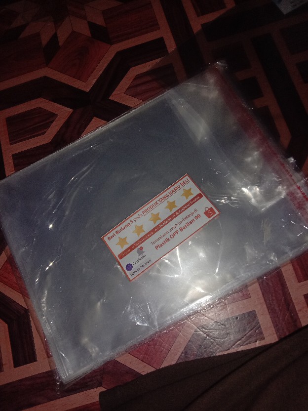 Plastik Opp 19 X 23 Cm 20 Mic / Plastik Jilbab / Plastik Buku / Plastik Garment