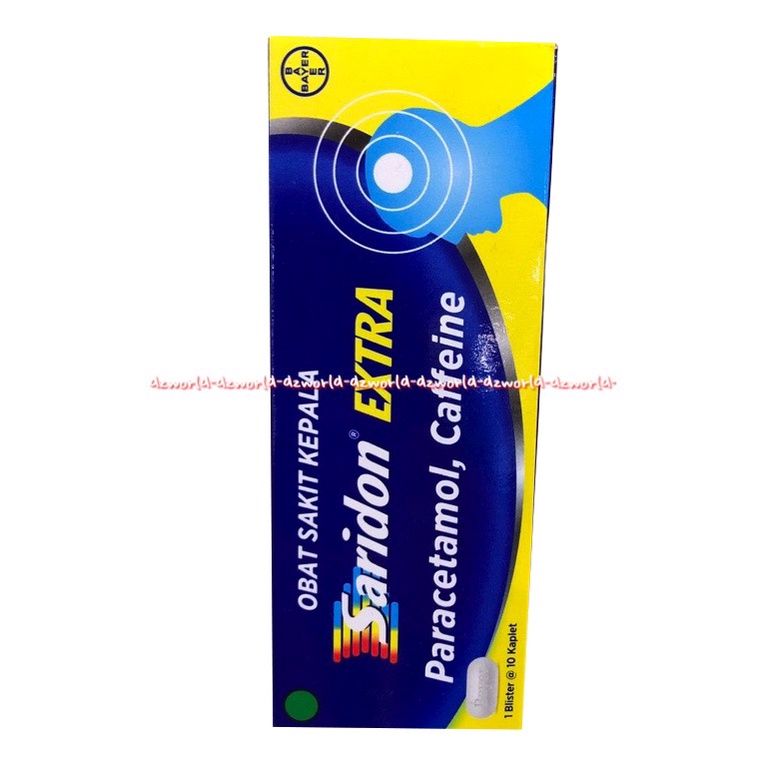 Saridon Extra Obat Sakit Kepala Nyeri Demam 10kaplet Paracetamol Caffeine Saridonextra Saridon Ekstra Para Cetamol Kafein Sari Don