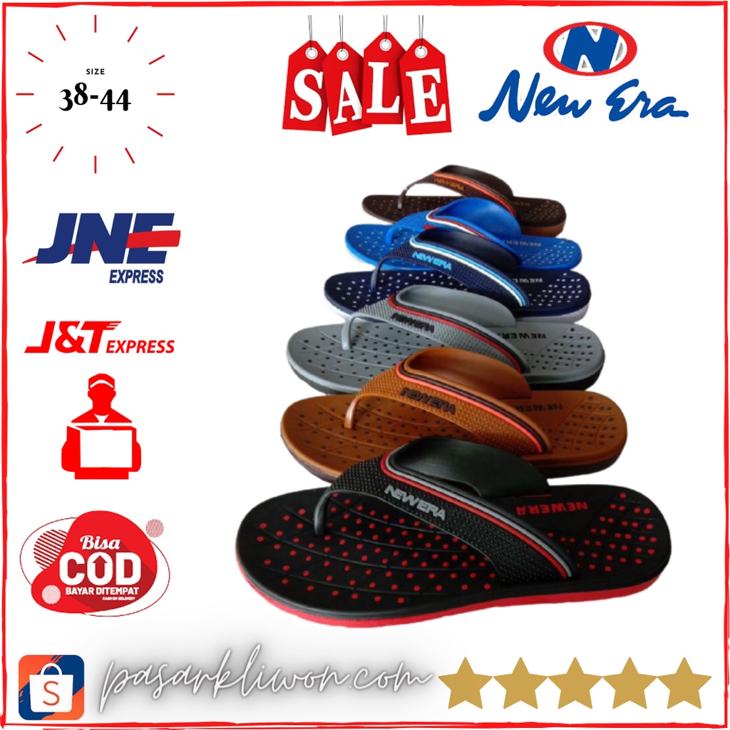 NEW ERA MB 6031 Sandal Jepit Pria Dewasa Casual Sendal Laki Perempuan Size 38-44