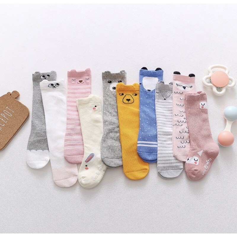 Kaos kaki korea bayi lucu panjang premium import anti slip / BaBy cute socks girl boy unisex