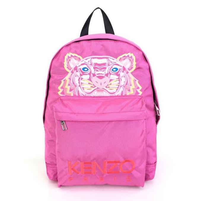 Tas Ransel Kenzo Tiger Canvas Backpack Big - Pink Tas Import
