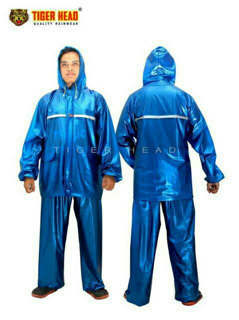 Jas Hujan Setelan Jaket Celana tiger head SUMO super besar 6xl stretch