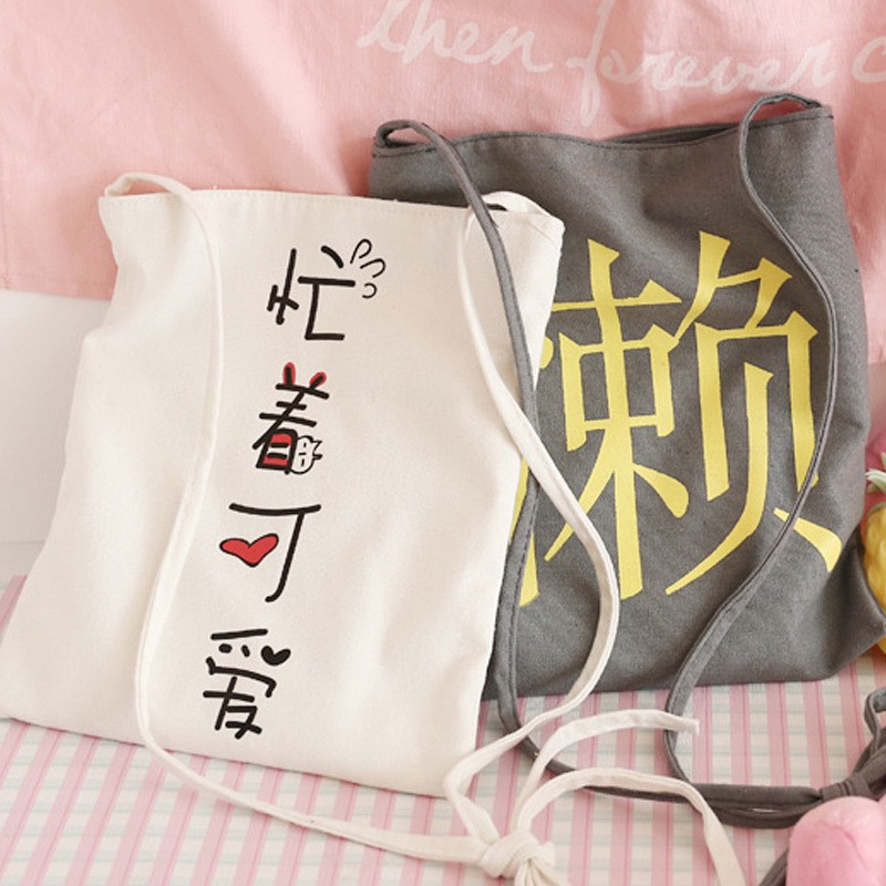 Tas canvas korea tas kanvas tas tali korea full kanvas