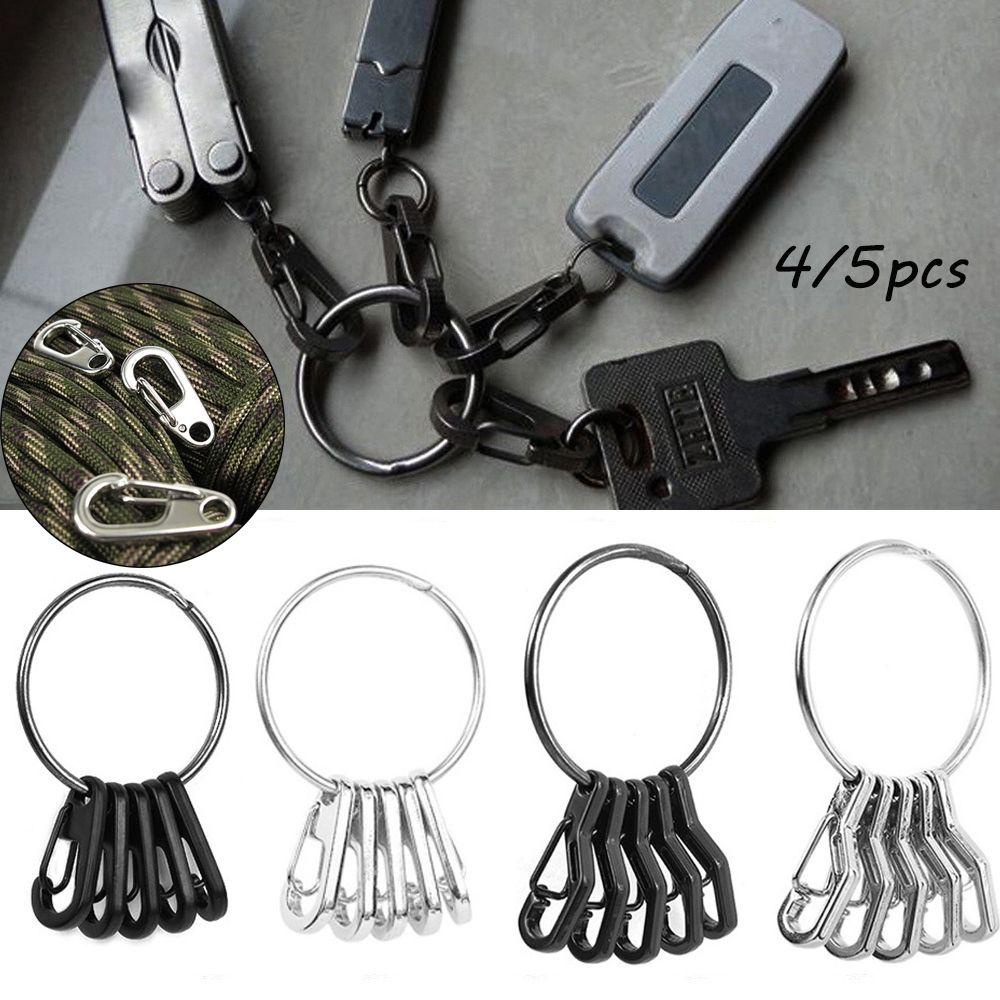 Pineapple 4/5pcs Keyring Buckle New Spring Hook Carabiner Keys Clip