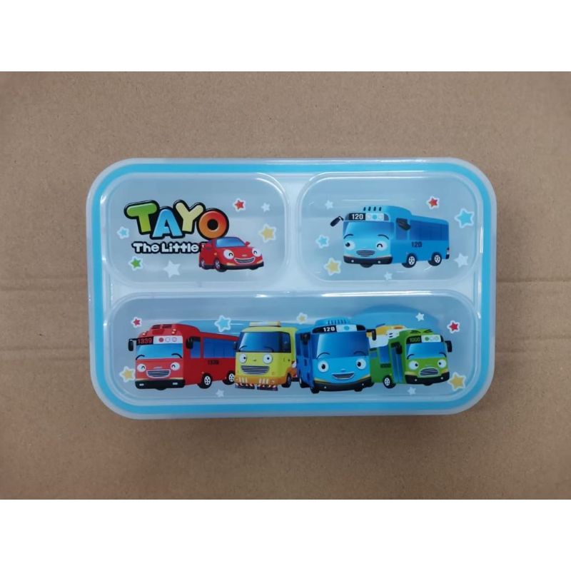 GBI Lunch Box Kotak Makan Youyee 3 Sekat Anti Tumpah Anti Bocor / Bekal Wadah Makanan Anak