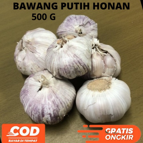 Bawang Putih Banci Honan 500 Gr Premium (tidak ada yang busuk)