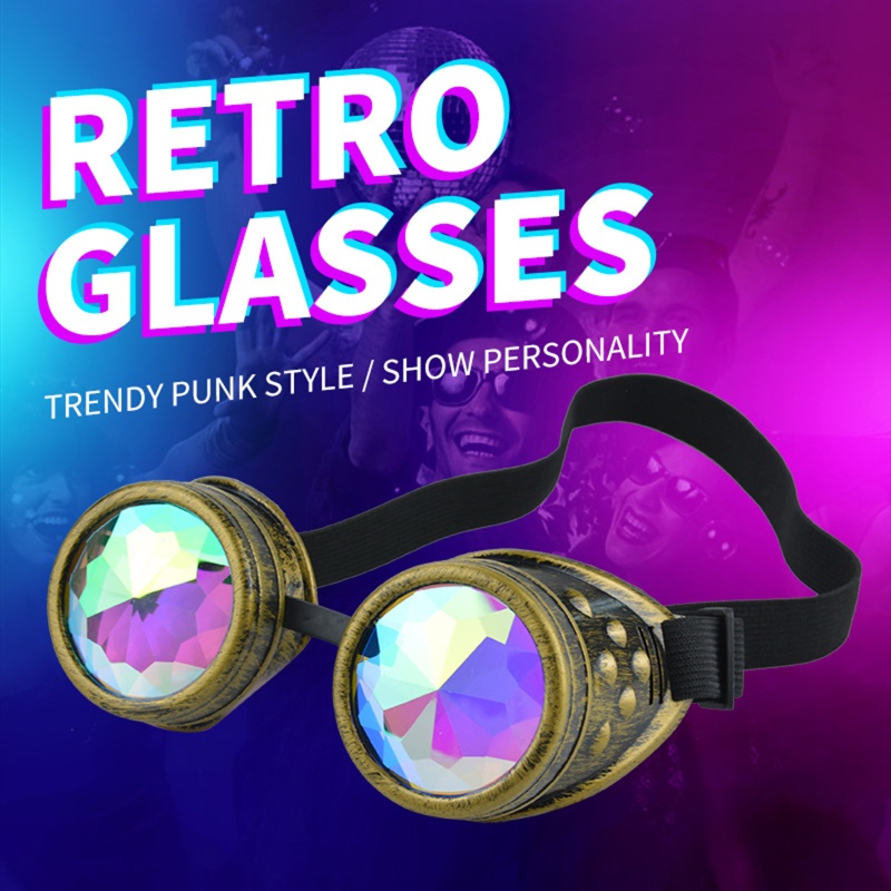 Zzz Kacamata Goggles Gaya Punk Gothic Vintage Untuk Pengelasan / Motor