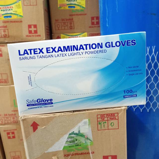 Sarung Tangan Latex SafeGlove  Size M