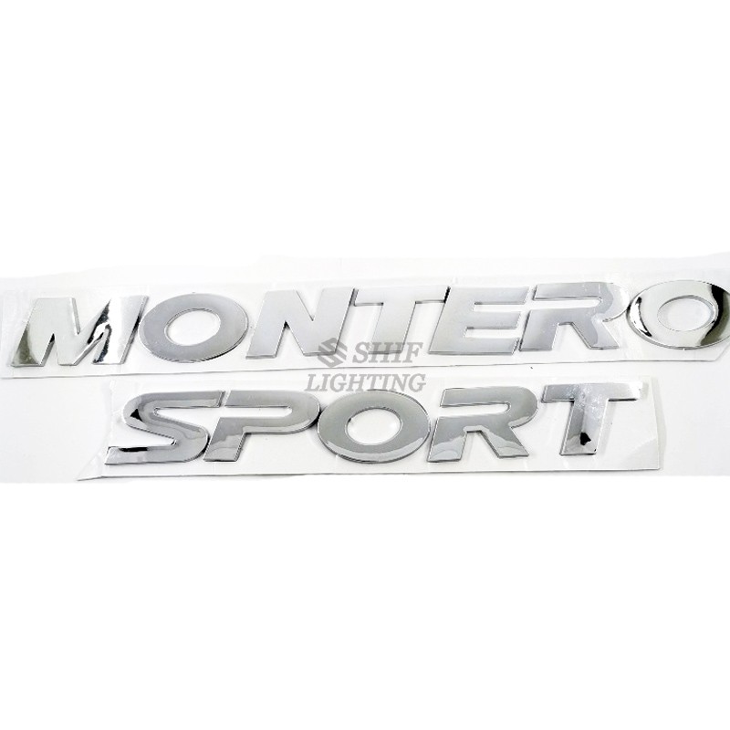 1 x ABS MONTERO SPORT Car Auto Front Hood Emblem Badge Logo Sticker Decal Nameplate For Mitsubishi