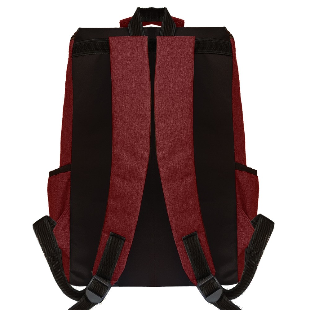 SHOPEE 7.7 BOMBASTIS SALE!! Tas Ransel Pria Wanita Unisex Desain Korea MT1100 Tas Pungung Laptop Kanvas - Red