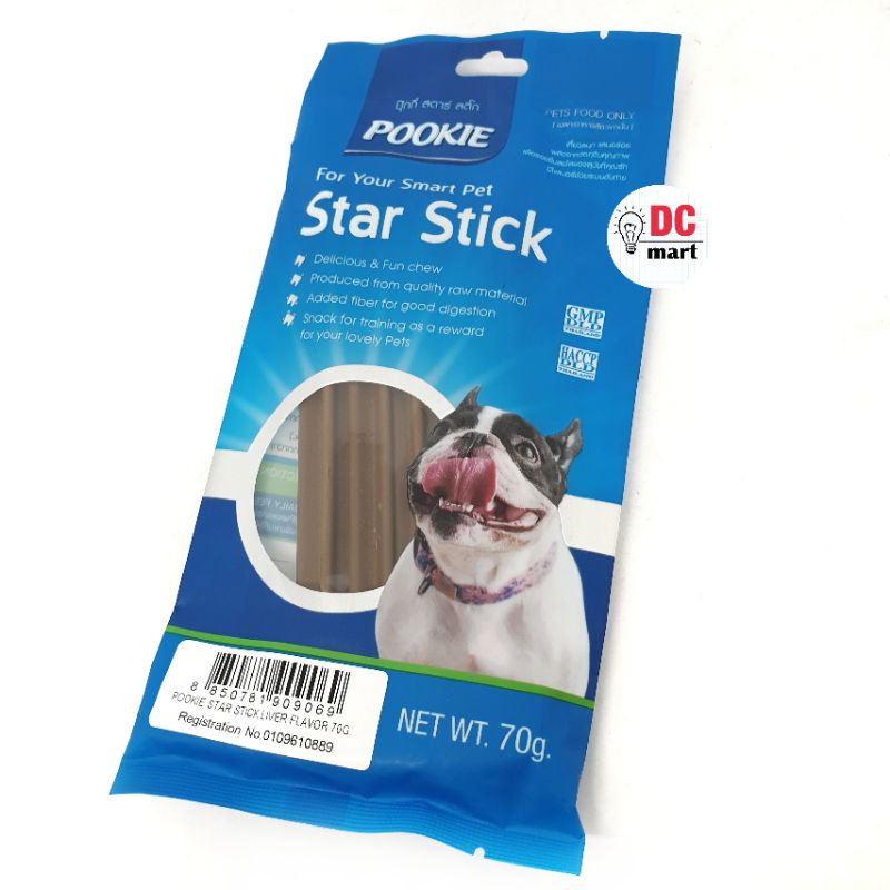 POOKIE Star Stick 70Gr / Snack Anjing Dental Pembersih Gigi