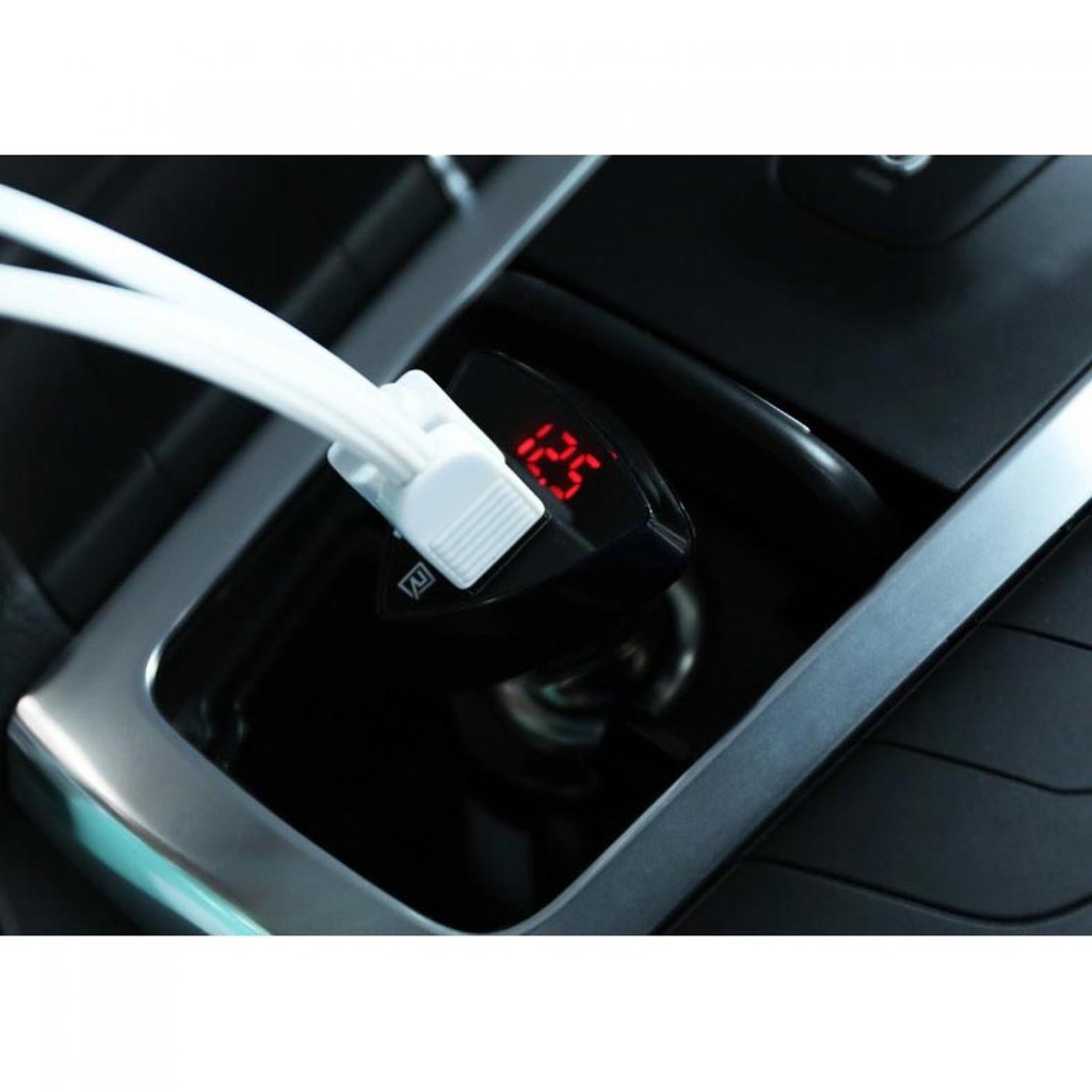 Car Charger Original Remax Cool dan fashion REMAX Aliens charger mobil 2USB 3.4A - RCC-208 - Hitam