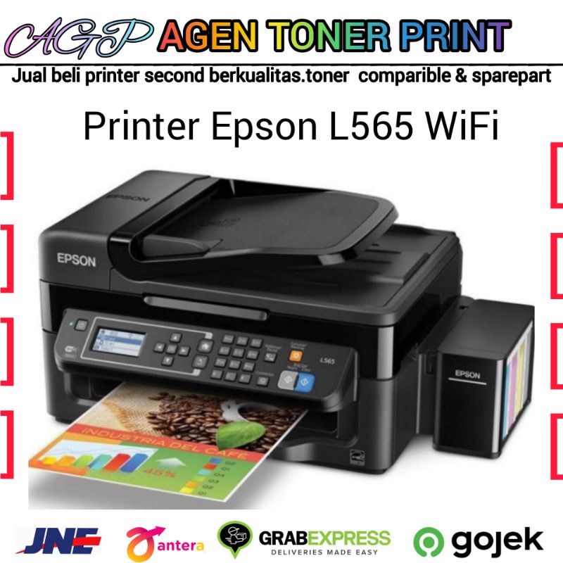 Printer Epson L565 Wifi All In One Siap Pakai