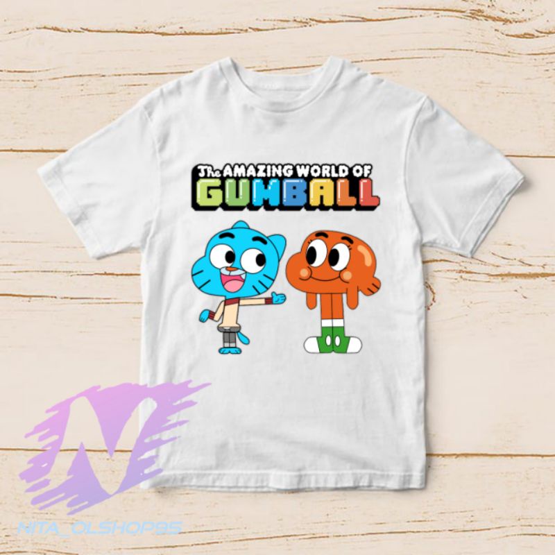 baju kaos anak gumball darwin the amazing world of gumball