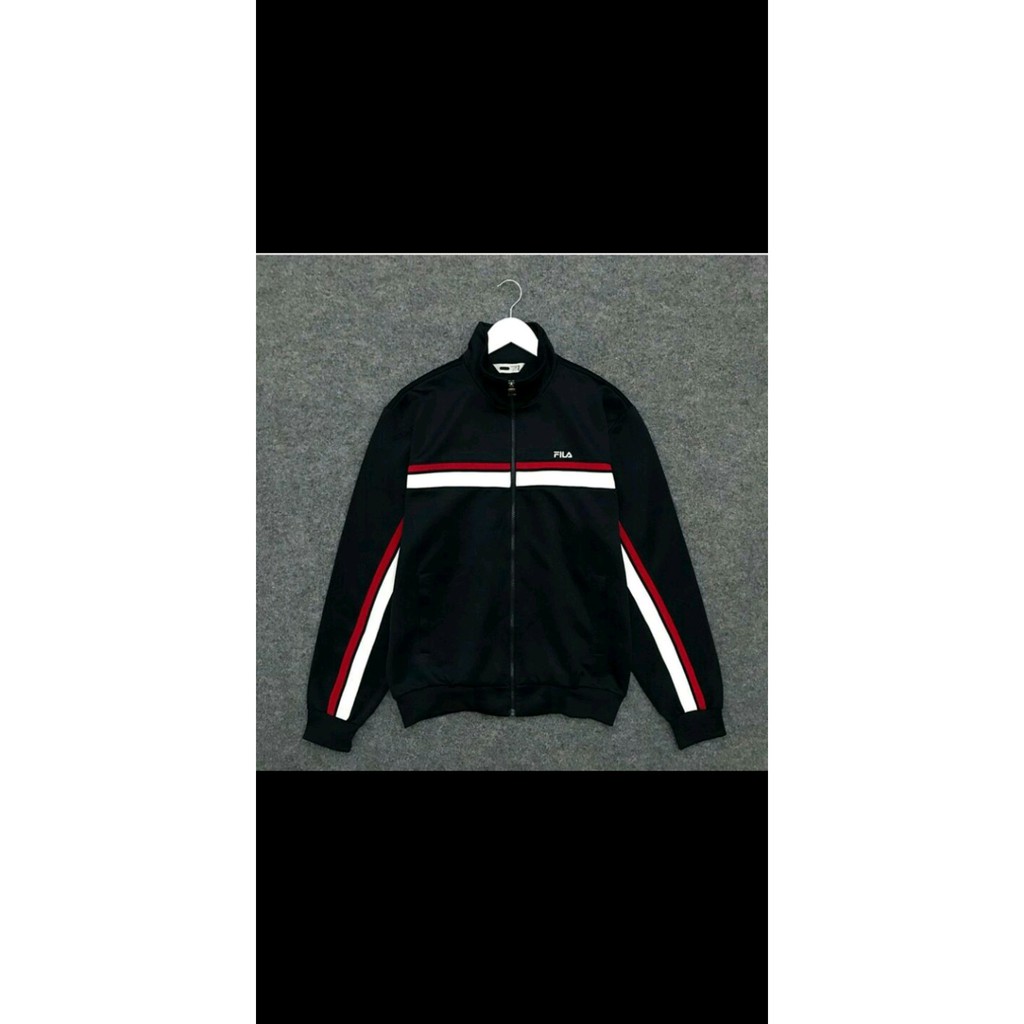 TERLARIS jaket FILA putih premium - tractop FILA - cassual FILA Jaket Keren