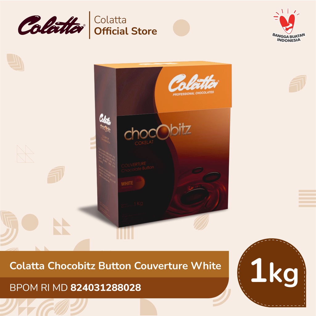 

Colatta Chocobitz Button Couverture White - Coklat Putih Batang 1Kg