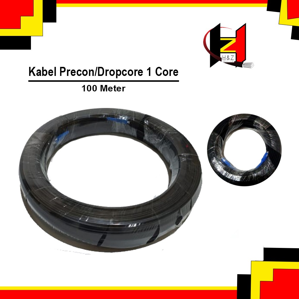 Kabel Precon 100Meter SC UPC / Kabel Fiber Optik 1 Core 100M Siap Pakai