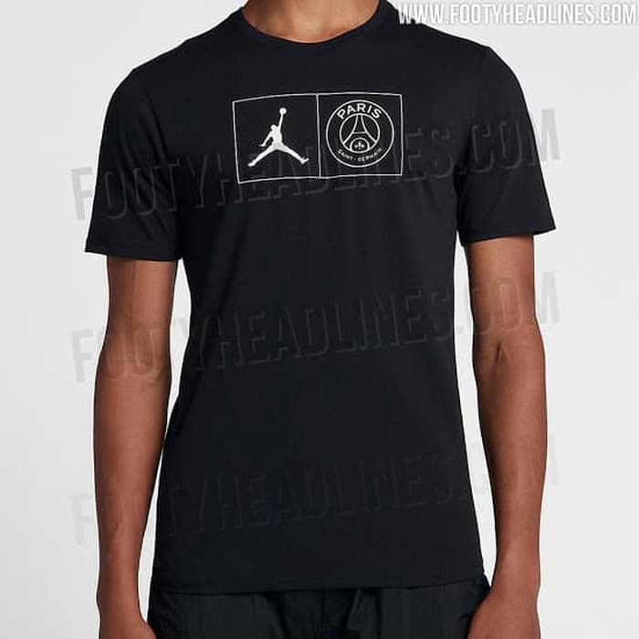 Baju Kaos Promo | Kaos Baju Obral Combed 30S Distro LOGO KOTAK KECIL Air Jordan x PSG