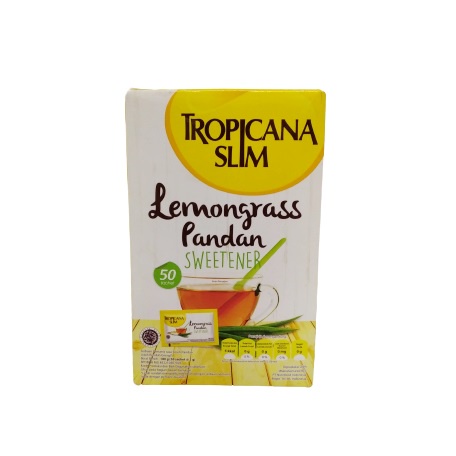 

Tropicana Slim Sweet Lemongrass Pandan 50 sachet x 5gr