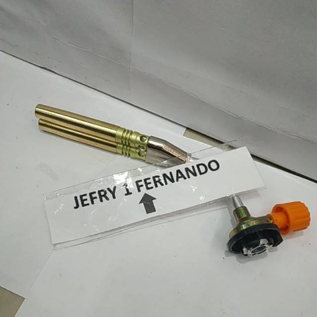 KEPALA LAS DOUBLE MANUAL GAS TORCH GAS KALENG KEPALA GAS BLOW TORCH