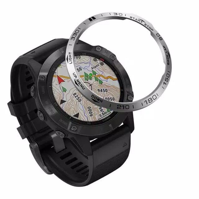 Metal Bezel ring casing case Garmin Fenix 6 STAINLESS STEEL besi 6 Pro