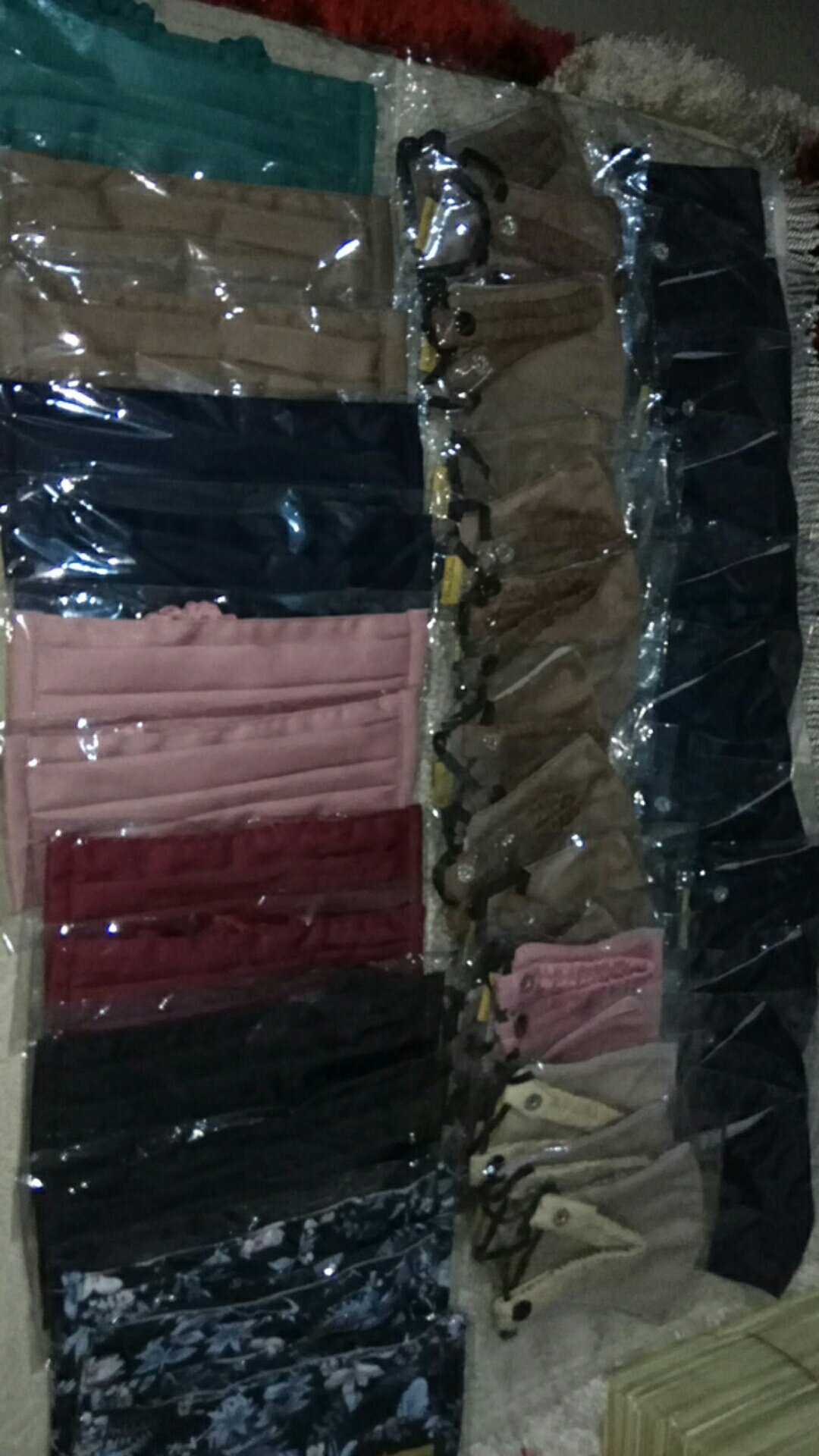 Masker Serut Dua Lapis Masker Hijab Masker Headloop Masker Vava Bloom