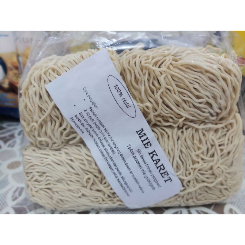 

Mie Karet 500 gram Mie Ayam Karet Mie Mentah Karet