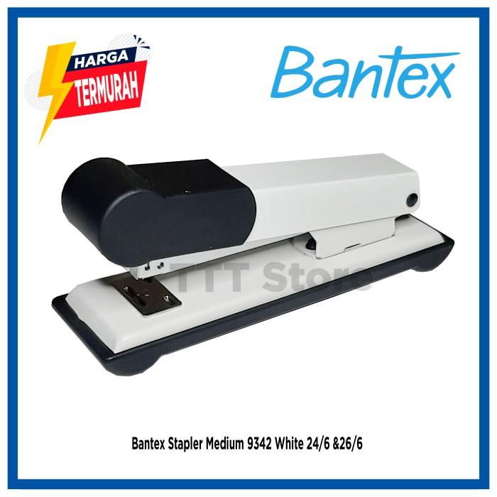 

Staples | Bantex Stapler Medium 9342 White 24/6 &26/6 Murah Baru